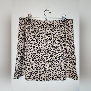 Oyamiki Leopard Print Skort Size XL